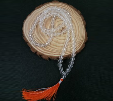 Diamond Cut Sphatik Mala Tirthraj vaastu